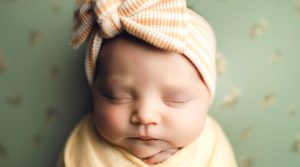 Denver Colorado Newborn Baby Photographer swaddled baby girl
